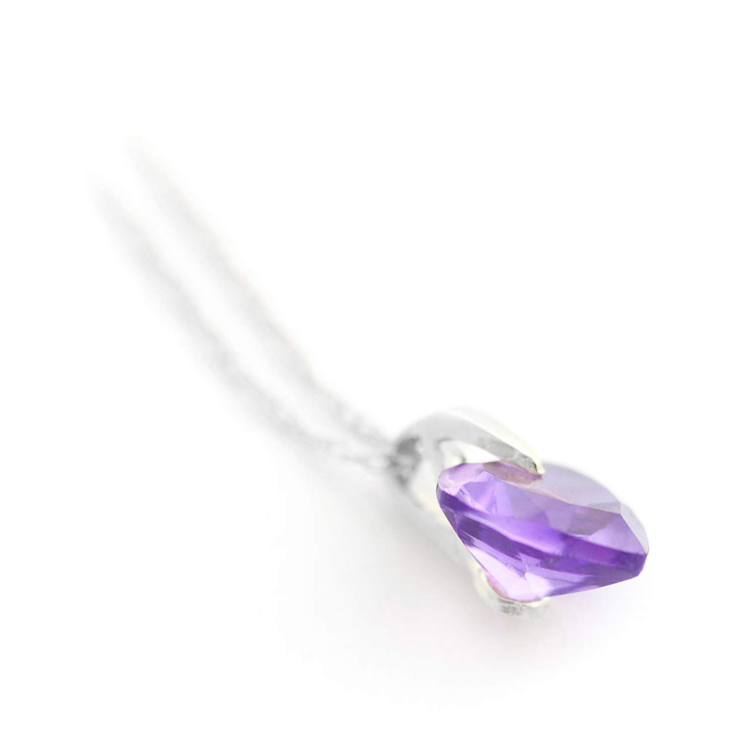 14K Solid Gold Necklace with Natural Amethyst - Elegant Galaxy Gold GG Jewelry for Women | Perfect Gift for Birthday, Anniversary & Valentine's Day