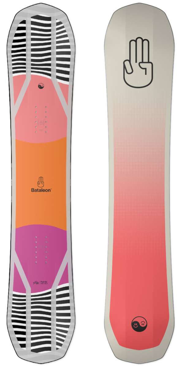 Bataleon Push Up Snowboard 2022-2023 - All-Mountain Freestyle Snowboard for Men & Women | Perfect for Powder, Park & Pipe Riding