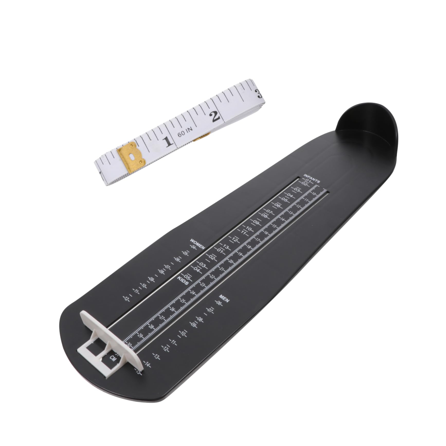 2 PCS US Standard Foot Measuring Tool - Accurate Shoe Size Measurement Device for Kids & Adults - Durable Foot Gauge with Practical Design - Perfect for Home, Shoe Stores & Pediatric Clinics