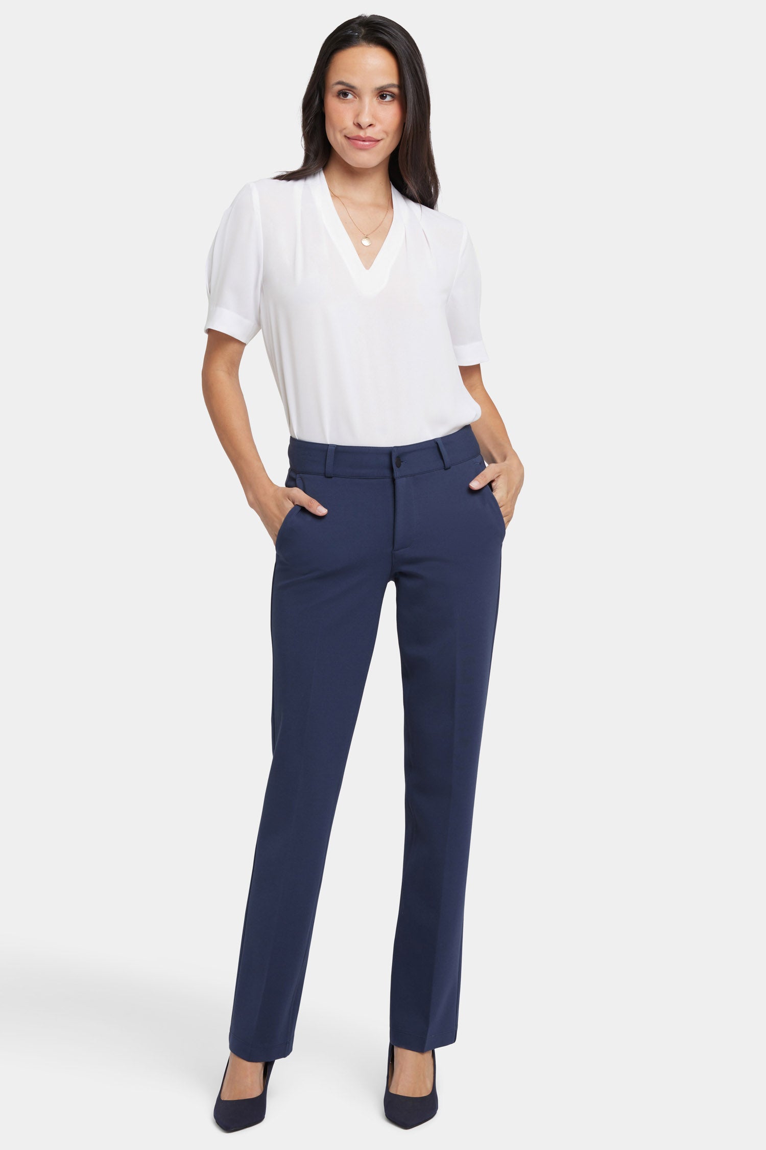 Classic Oxford Navy Dress Pants for Men - Professional & Comfortable Office Wear, Business Casual & Formal Occasions
