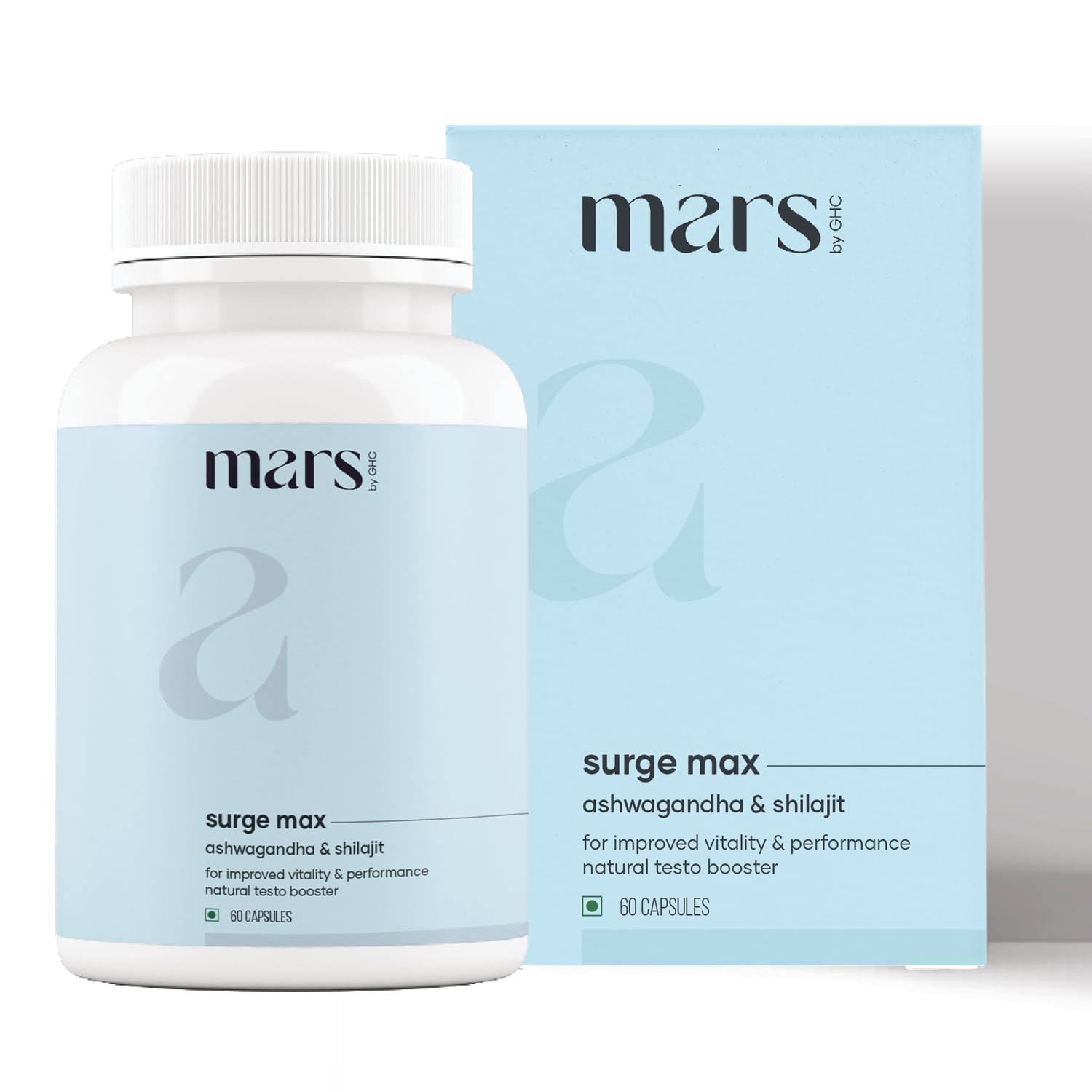 GHC Natural Surge Max Capsules with Shilajit, Safed Musli & Gokshura - 60 Capsules for Energy, Vitality & Wellness - Herbal Supplement for Men & Women - Boost Stamina & Overall Health - Perfect for Daily Wellness Routine & Active Lifestyle