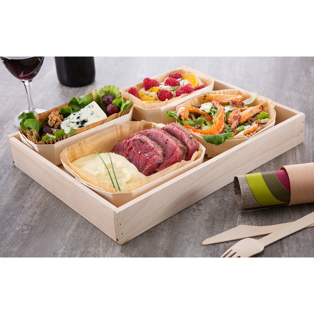 CHAMBORD Large Wooden Gift Crate - 13 Bottle Capacity (13 x 9.7 x 1.7 inches) - Premium Wine Storage Box for Gifts, Weddings & Special Occasions
