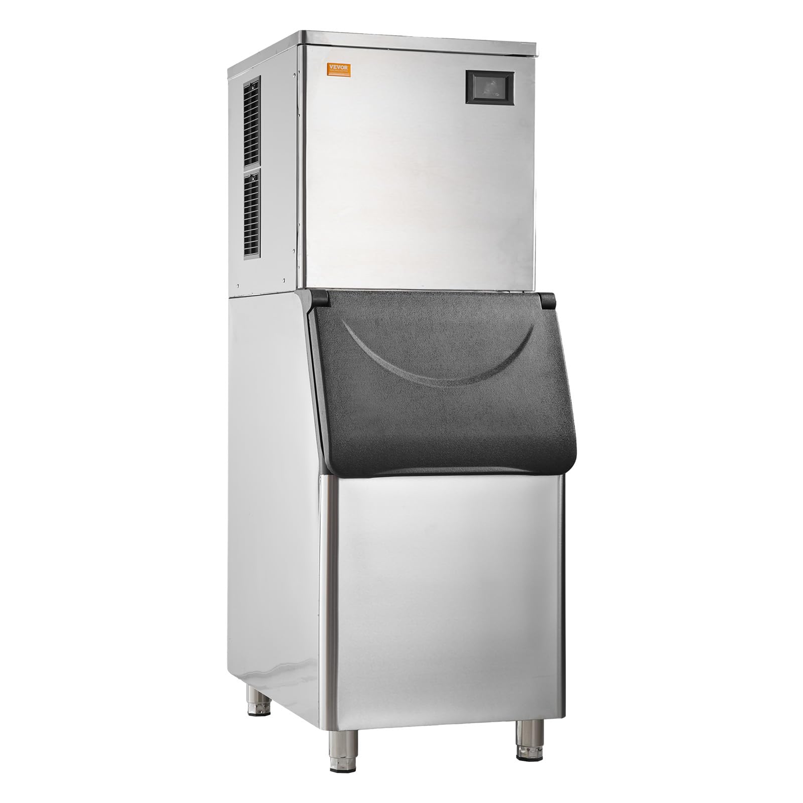 VEVOR Commercial Ice Maker Machine 550LBS/24H with 330.7LBS Storage Bin, 1000W Self-Cleaning Ice Maker with 3.5