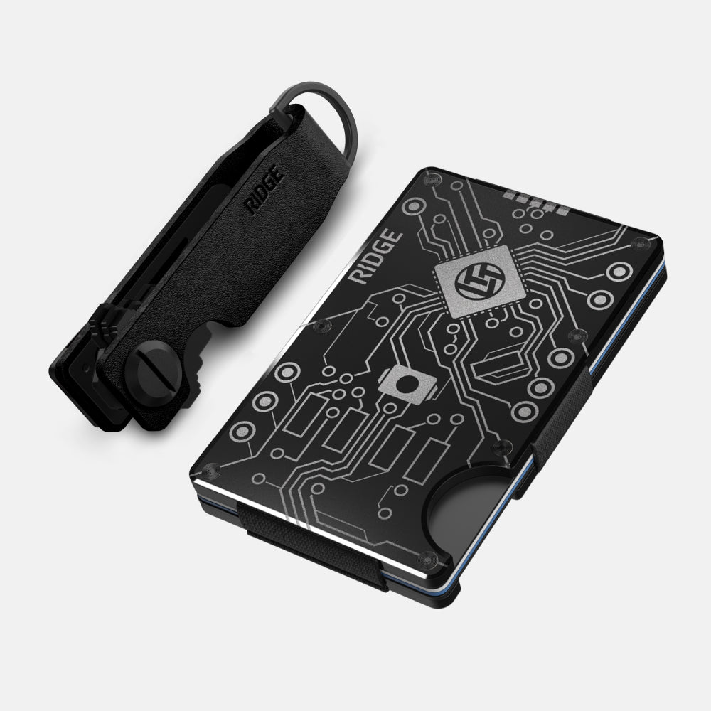Premium Daily Driver Kit with Durable Circuit Board in Midnight Black Leather - Perfect for Tech Enthusiasts & DIY Electronics Projects