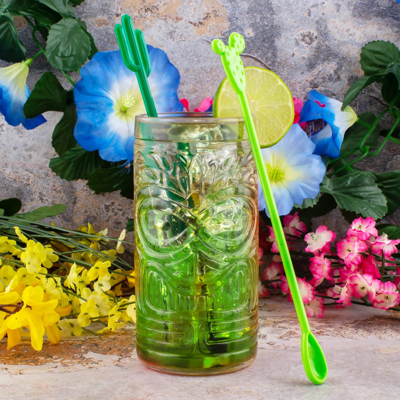 BarConic® Swizzle & Stir Sticks - 100 Pack with Multiple Design Options - Perfect for Cocktail Parties, Home Bars & Mixology Enthusiasts