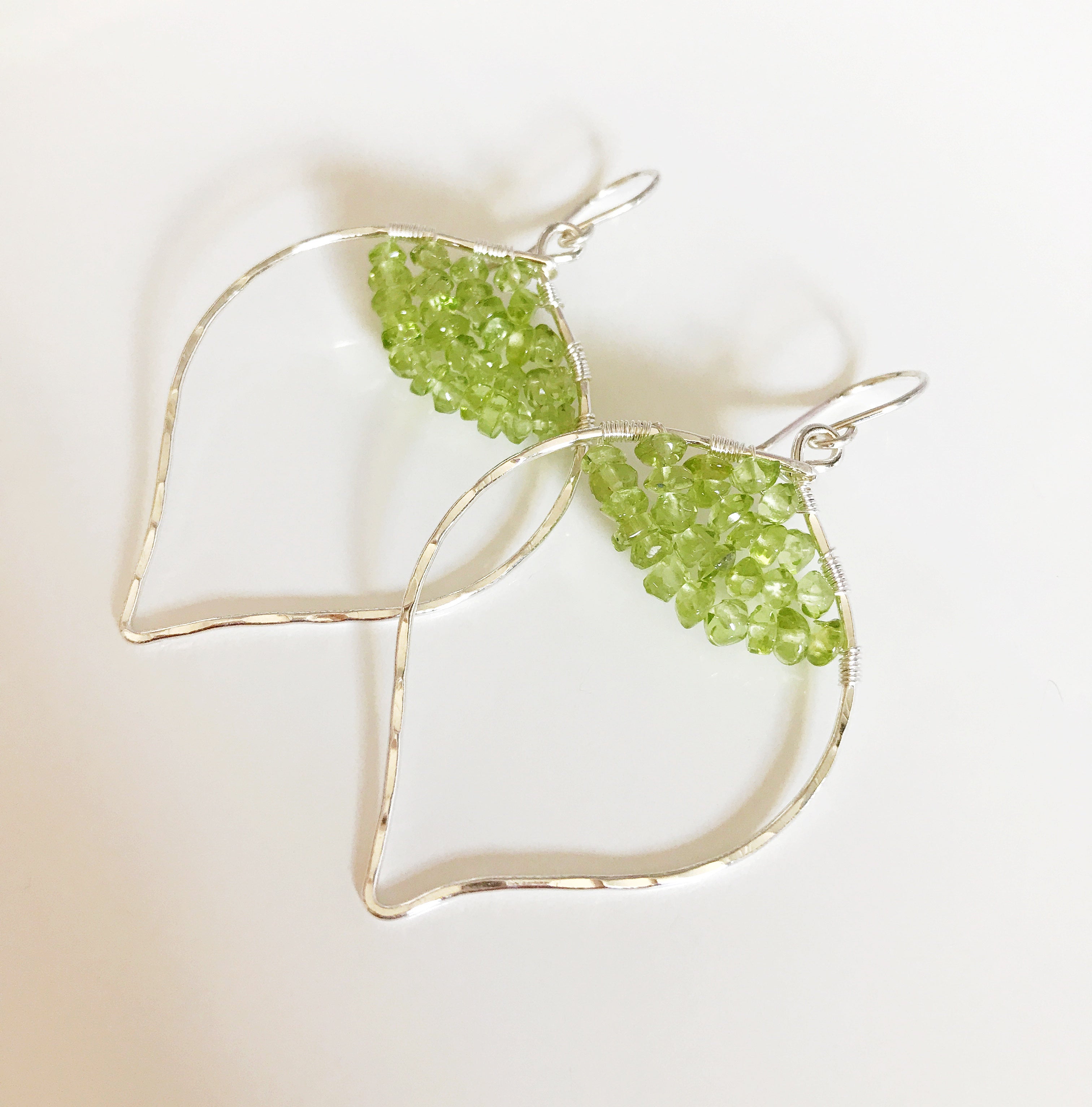 Peridot Stud Earrings for Women - 14K Gold Plated Green Gemstone Jewelry Gift for Birthday, Anniversary & Special Occasions