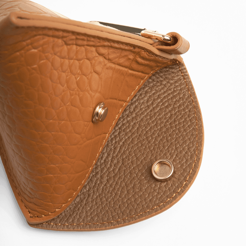 Premium Amber Leather Dog Poop Bag Holder - Durable & Stylish Waste Dispenser for Walking, Hiking, and Outdoor Adventures with Your Pet