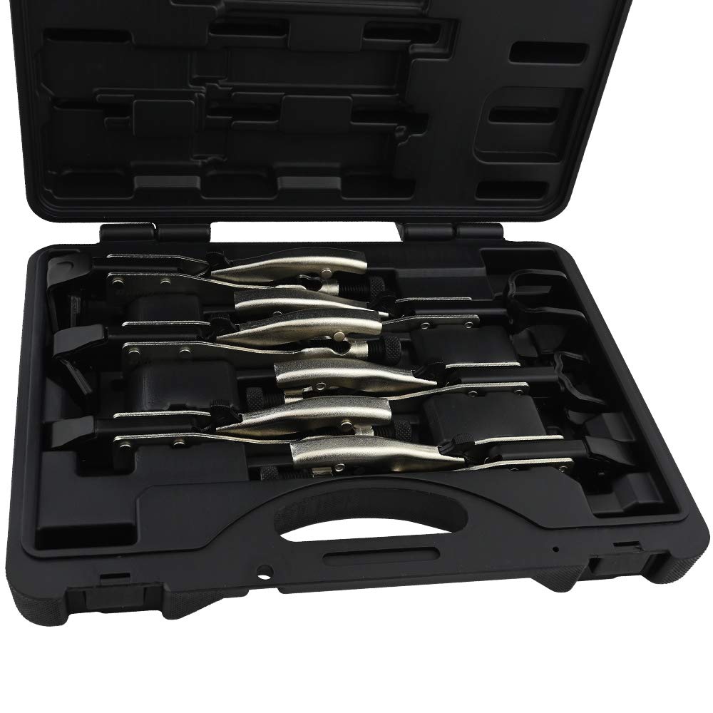 6-Piece Professional Joint Welding Pliers Set with Heavy-Duty Storage Case - Perfect for Metal Fabrication, Auto Repair & DIY Projects