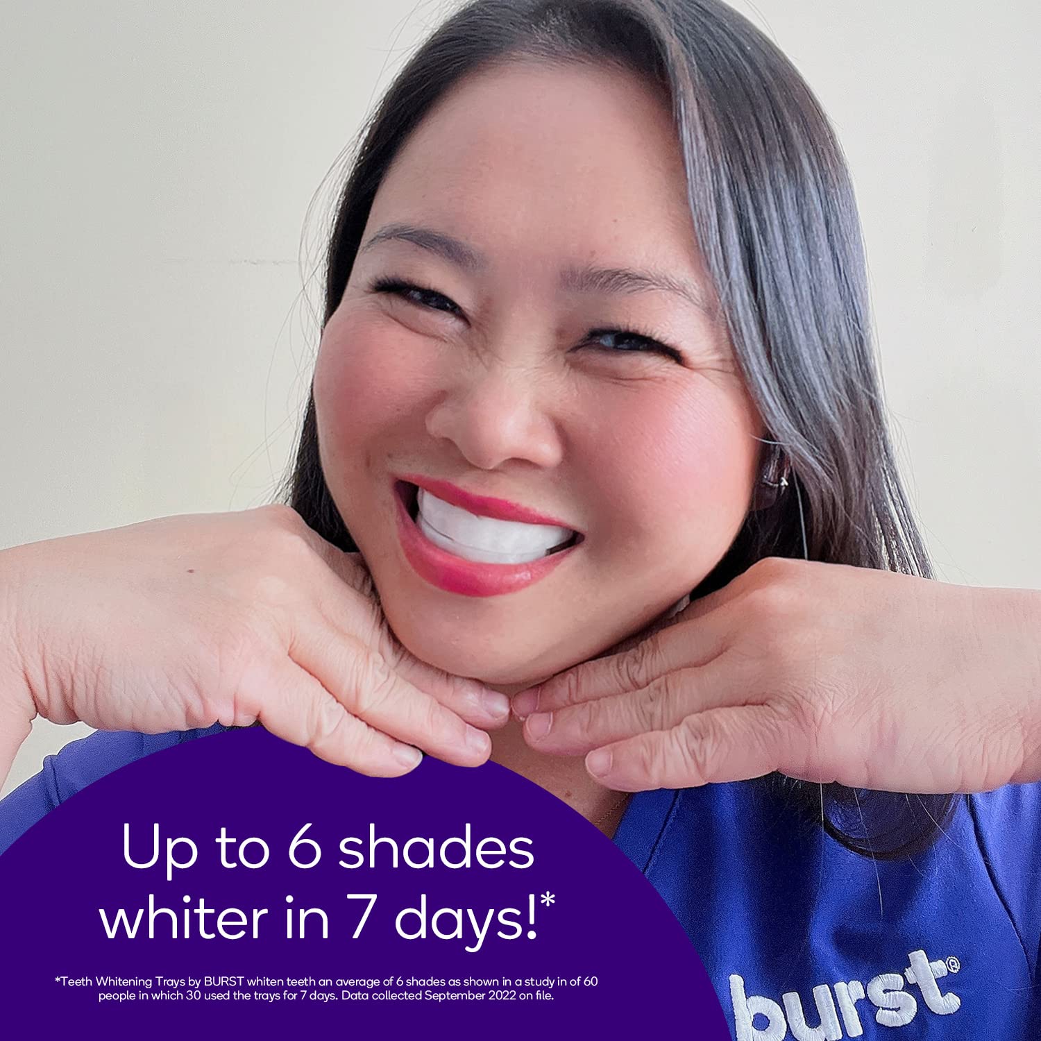 BURST Sensitive Teeth Whitening Kit - 12.5% Hydrogen Peroxide Teeth Whitener with 7 Treatments | Fast 15-Minute Whitening | Up to 6 Shades Whiter in 1 Week | Prefilled Gel Trays for Sensitive Teeth | Perfect for Weddings, Job Interviews & Special Occasions