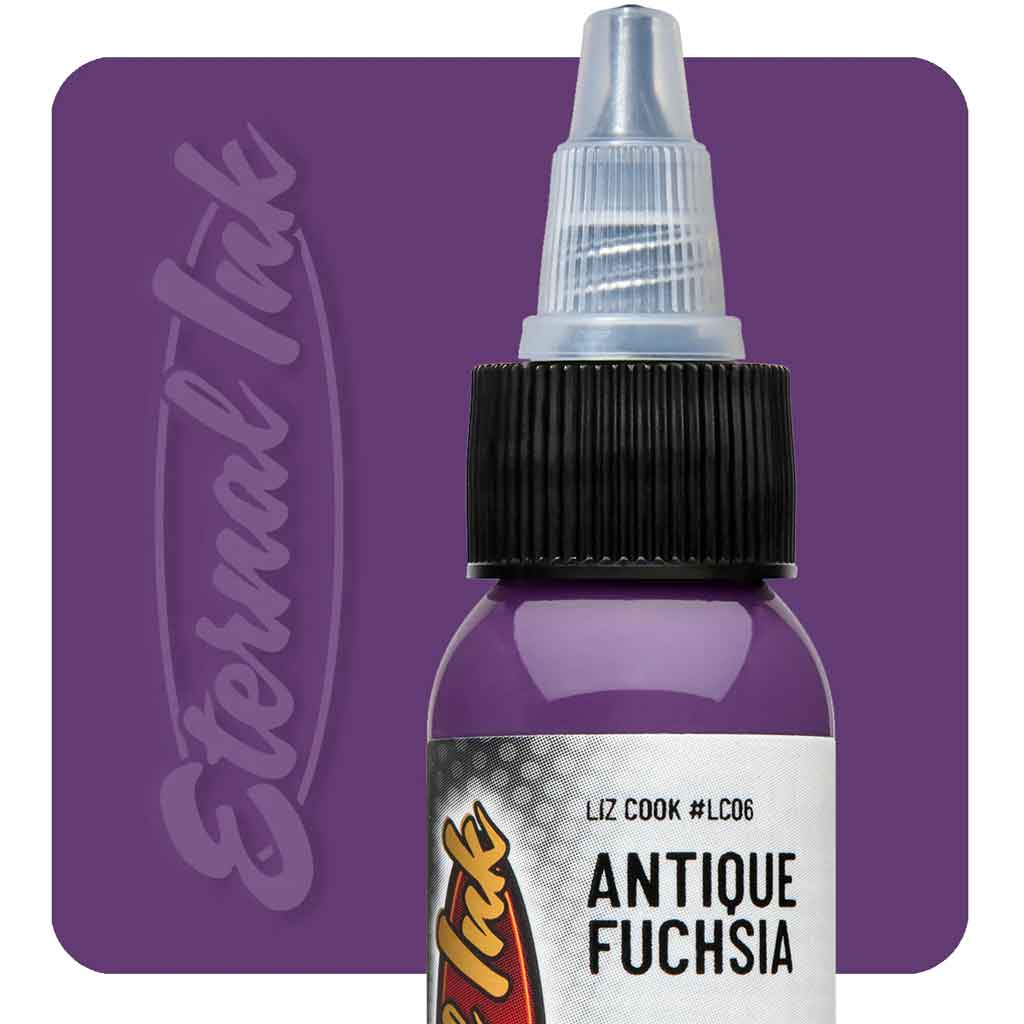 Antique Fuchsia Eternal Ink - 1 oz Bottle for Calligraphy, Tattoo & Art Projects - Premium Long-Lasting Ink for Professional Artists & DIY Crafting