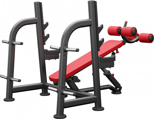 ATLANTIS Olympic Flat & Decline Bench Press - Professional Strength Training Equipment for Home & Commercial Gyms | Perfect for Weightlifting, Bodybuilding & CrossFit Workouts