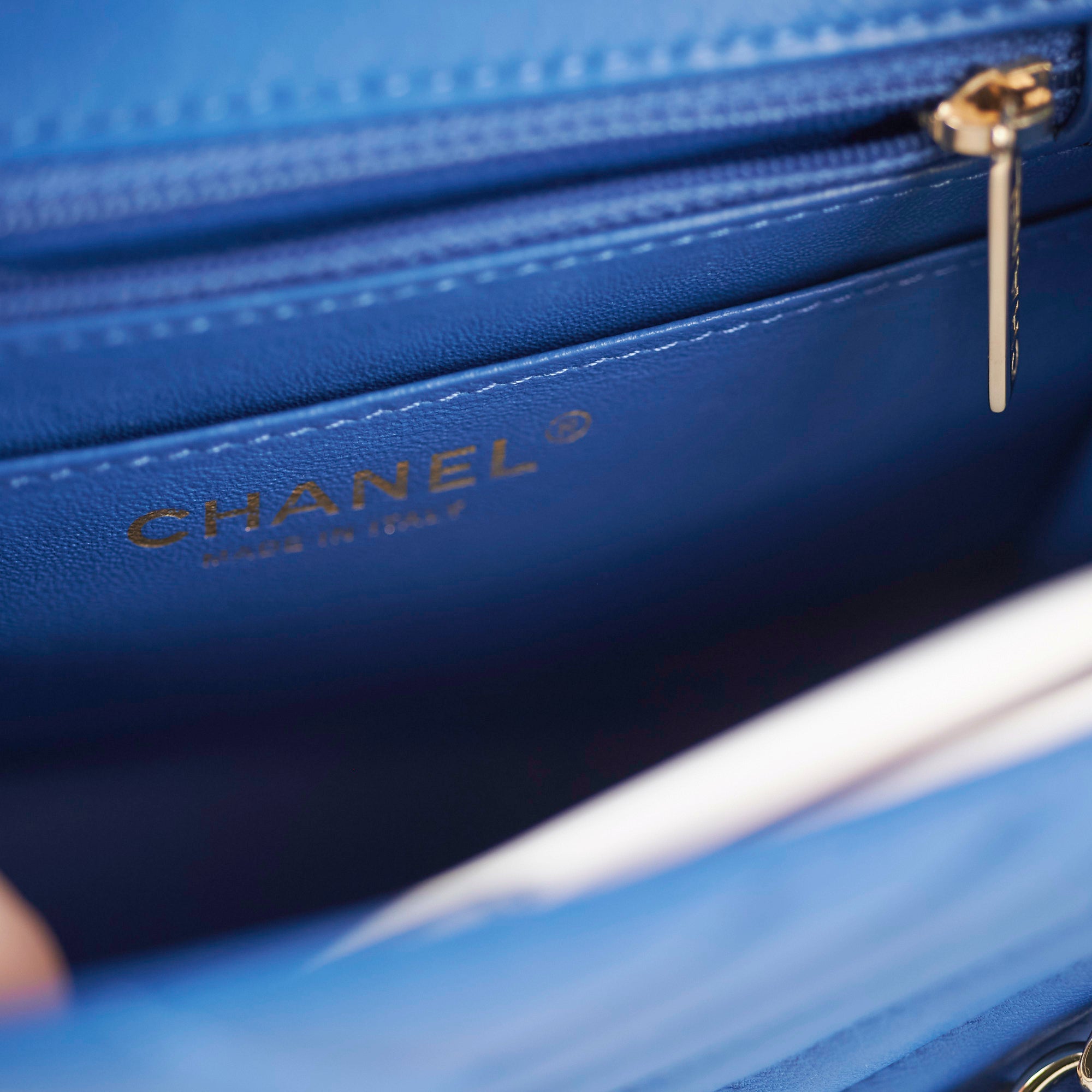 Chanel Chevron Square Mini Blue Leather Crossbody Bag - Luxury Designer Handbag for Women | Perfect for Parties, Dates & Everyday Use