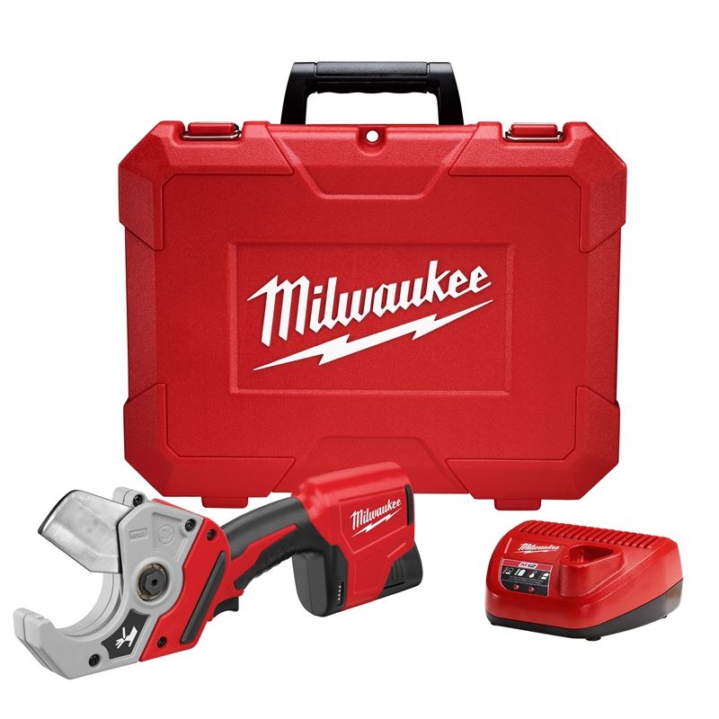 21V M12 12-Volt Lithium-Ion Cordless PVC Shear Kit - Professional PVC Pipe Cutting Tool for Plumbing, Electrical, and DIY Projects