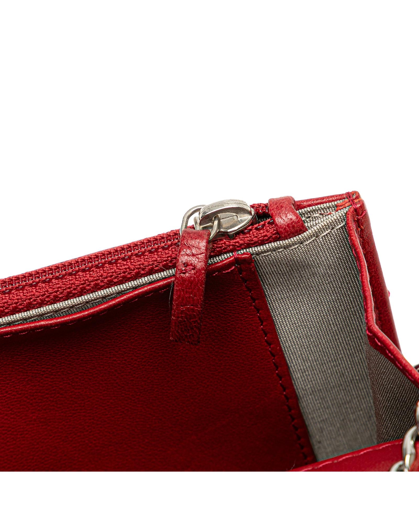 Premium Calfskin Leather Wallet on Chain for Women - Woven Chain Strap & Multiple Interior Compartments - Perfect for Evening Parties, Date Nights & Daily Essentials Organization