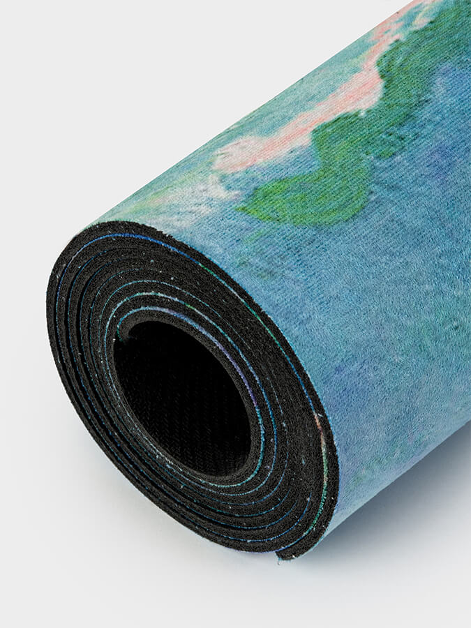 Eco-Friendly Vegan Suede Microfiber Yoga Mat 4mm - Non-Slip, Cushioned for Hot Yoga, Pilates & Home Workouts - Perfect for Beginners & Professionals