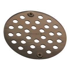 Moen 4 Shower Drain Cover in Oil Rubbed Bronze - 102763ORB - Premium Bathroom Drain Cover for Showers, Bathtubs & Wet Areas