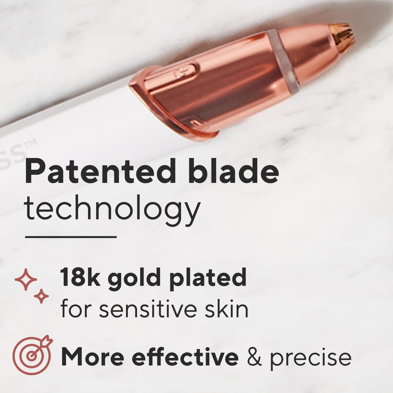 Finishing Touch Flawless Brows Eyebrow Hair Remover - Painless Electric Razor for Women & Girls - Precise Brow Shaping Tool for Salon-Quality Results at Home - Perfect for Daily Grooming & Travel