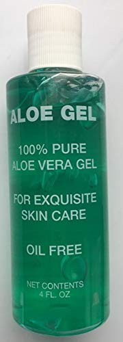100% Pure Organic Aloe Vera Gel for Face, Skin & Hair Care - Thick & Absorbent Aloevera Extract for Men & Women - Soothes Sunburn, Hydrates Dry Skin, Conditions Hair - 4 Oz (1 Pack)