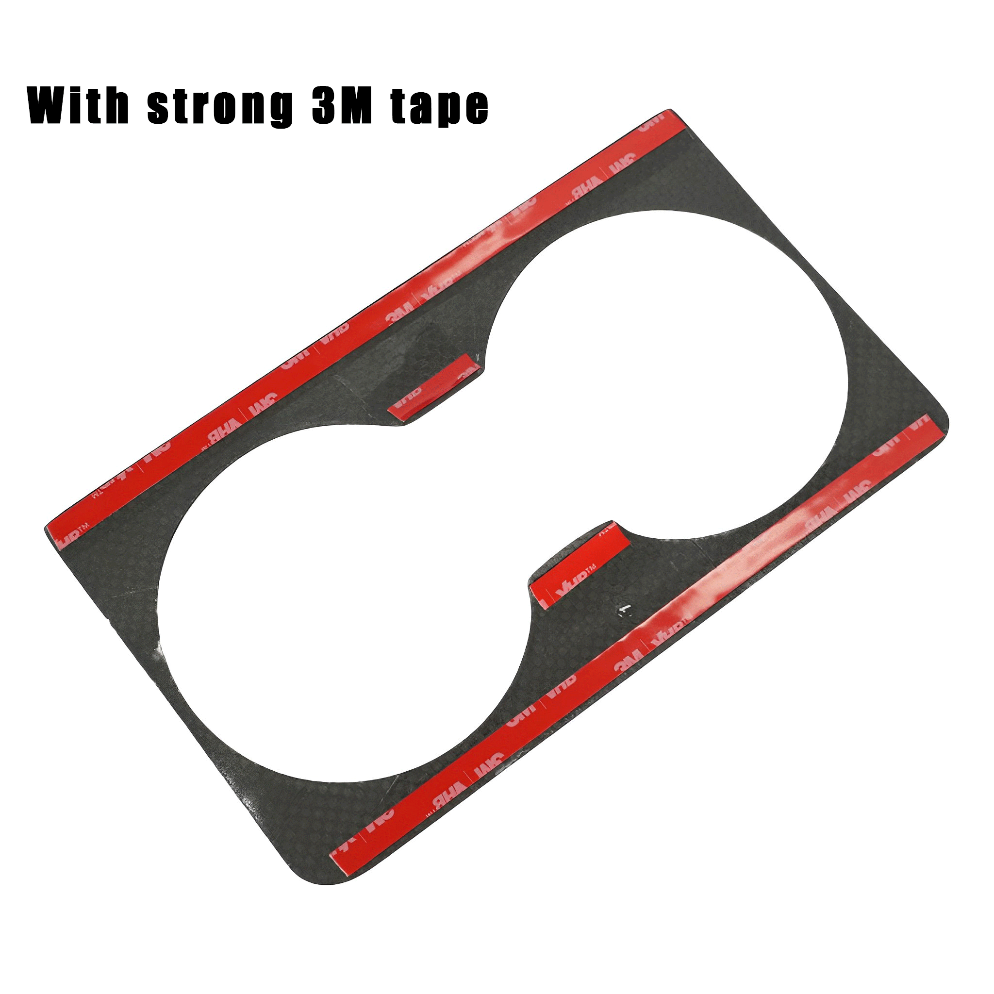 Premium Carbon Fiber Cup Holder Trim Overlay for Tesla Model S & X (2021+) - Upgrade Interior with Stylish Accessories for Car Enthusiasts