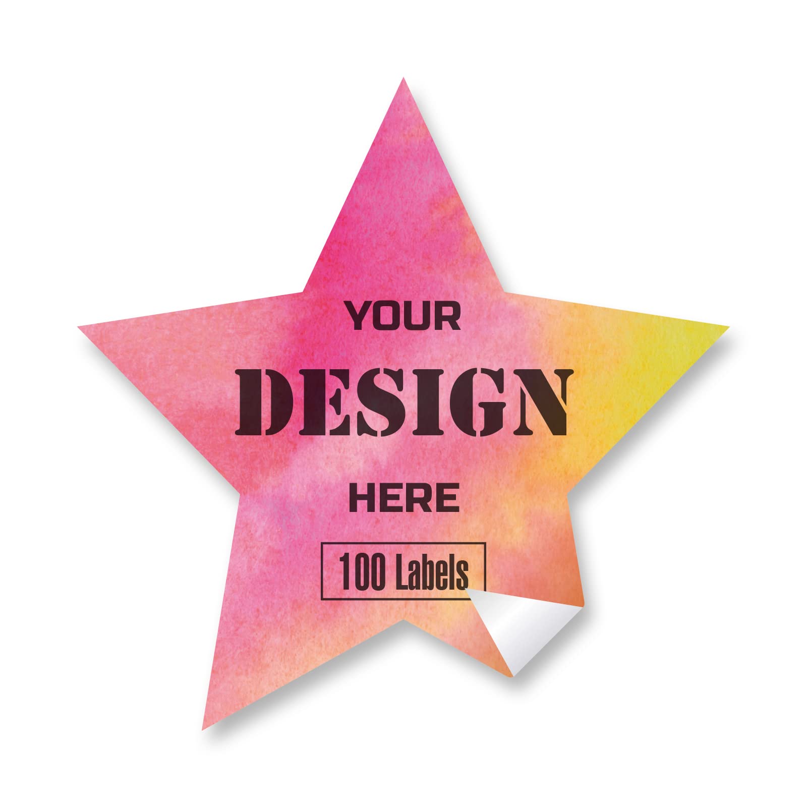 Custom Stickers Personalized Labels - 100 Customized Stickers with Any Design, Image, Logo, or Text (4.5