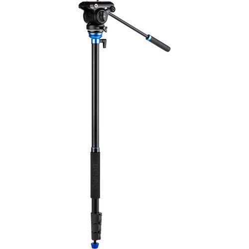 Benro S4Pro Fluid Video Head Reverse Folding Aluminum Travel Tripod - Lightweight Professional Camera Tripod for DSLR, Mirrorless & Video Cameras - Perfect for Travel, Vlogging & Outdoor Photography