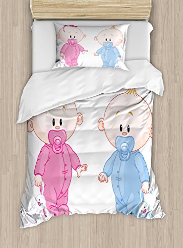 Pale Blue and Pink Peach