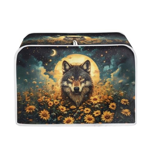 Wolf Sunflower Moon Galaxy