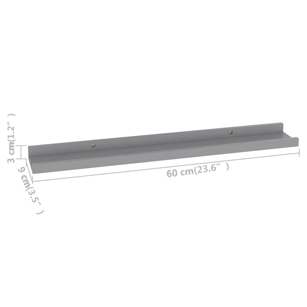4-Pack Floating Wall Shelves Set - 23.6