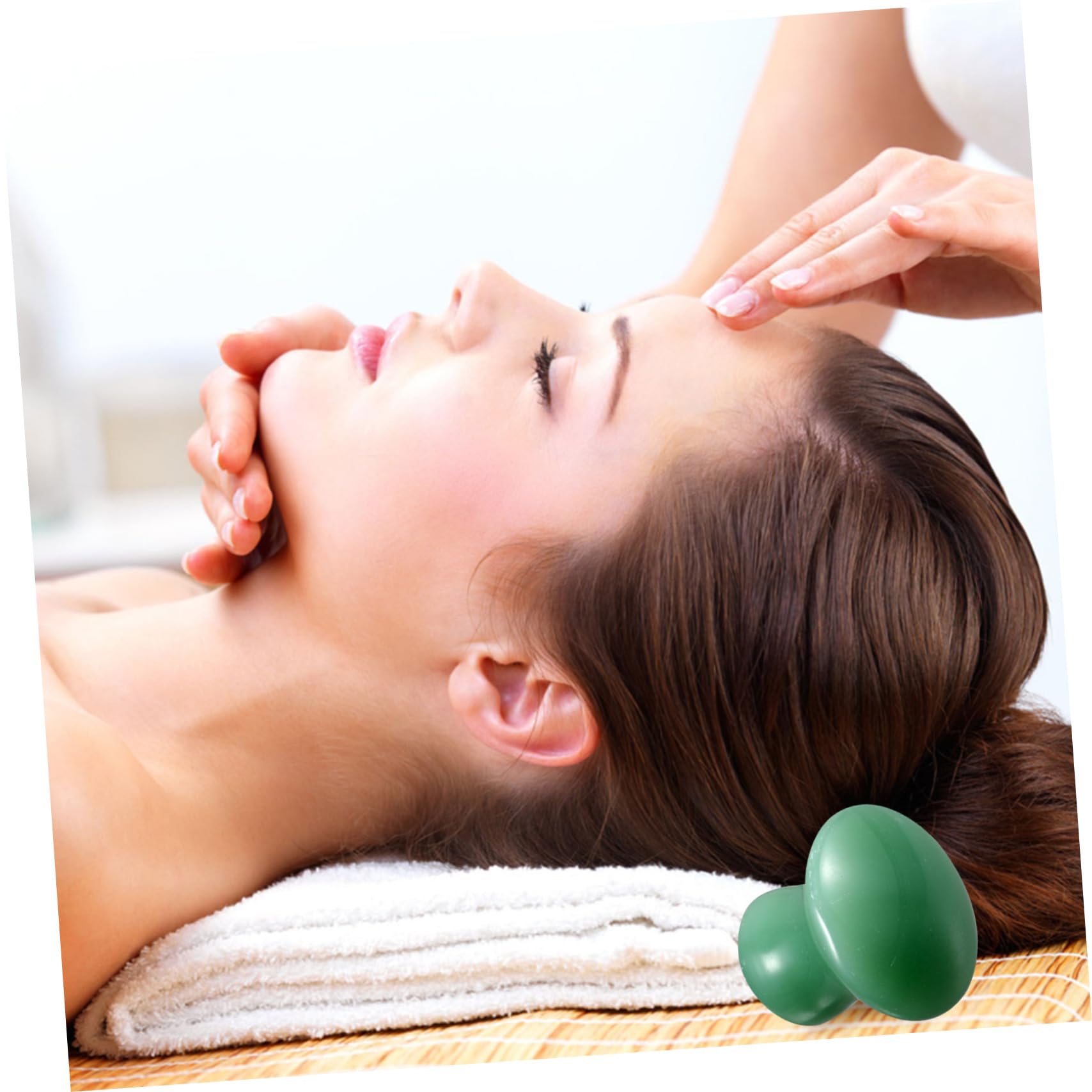 Beavorty 6-Piece Aventurine Jade Facial Massage Stones Set - Mushroom Head Massager, Horn Plate & Eye Scraping Tools for Skincare, Spa & Gua Sha Therapy | Perfect for Home Facial, Relaxation & Anti-Aging Routine