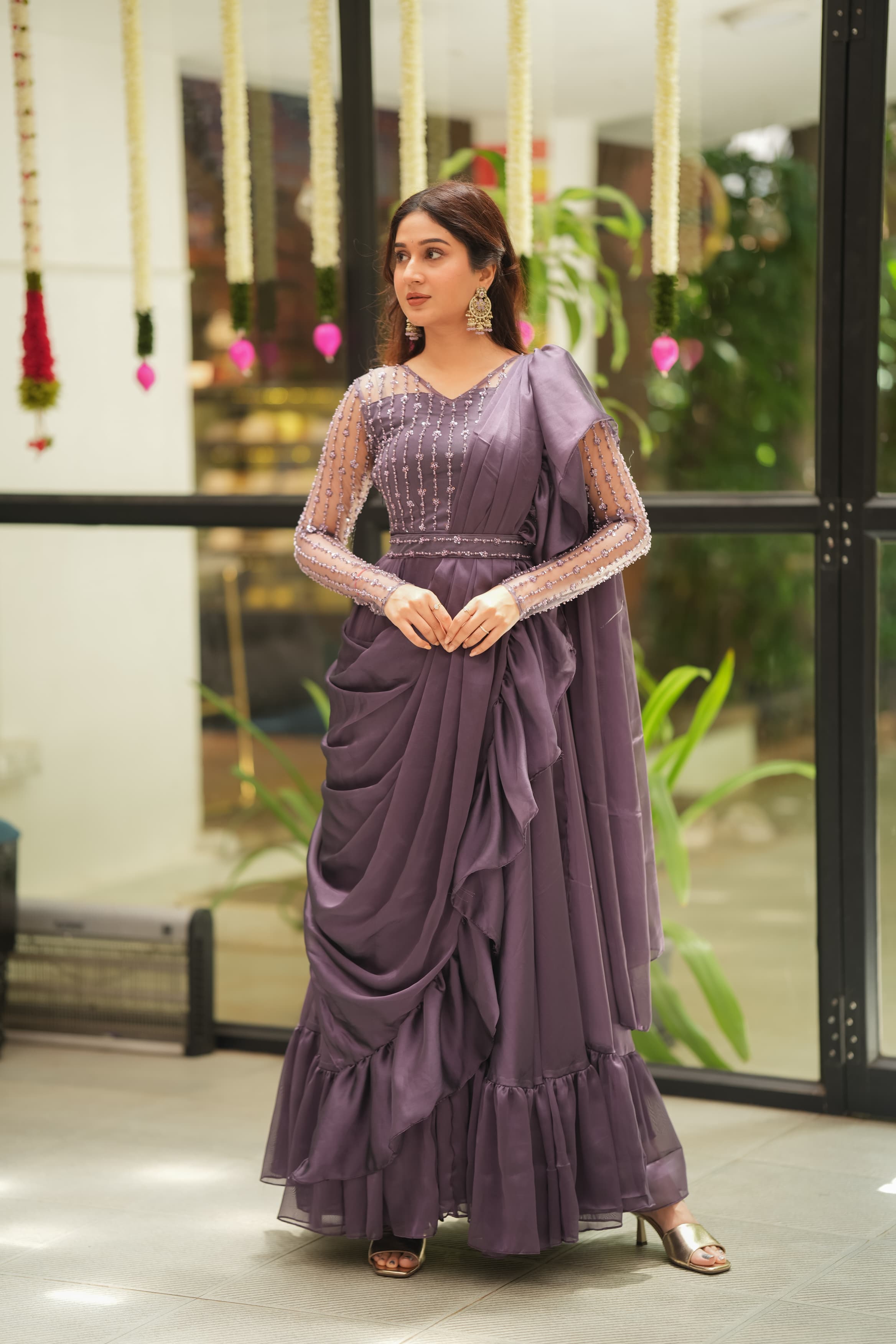Premium Yashna Drape Wear DD569 - Elegant & Comfortable Women's Fashion for Parties, Weddings & Special Occasions
