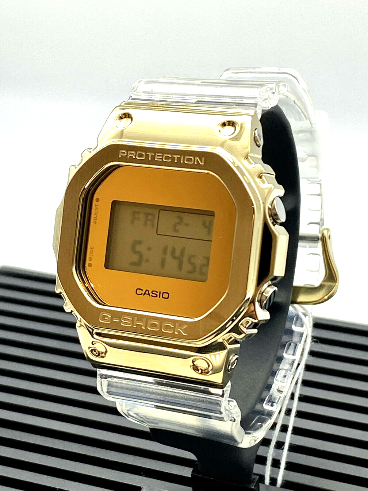 Casio G-Shock GM5600SG-9 Limited Edition Gold IP Transparent Men's Watch - Durable Digital Sports Watch for Men, Perfect for Outdoor Activities, Workouts & Everyday Wear