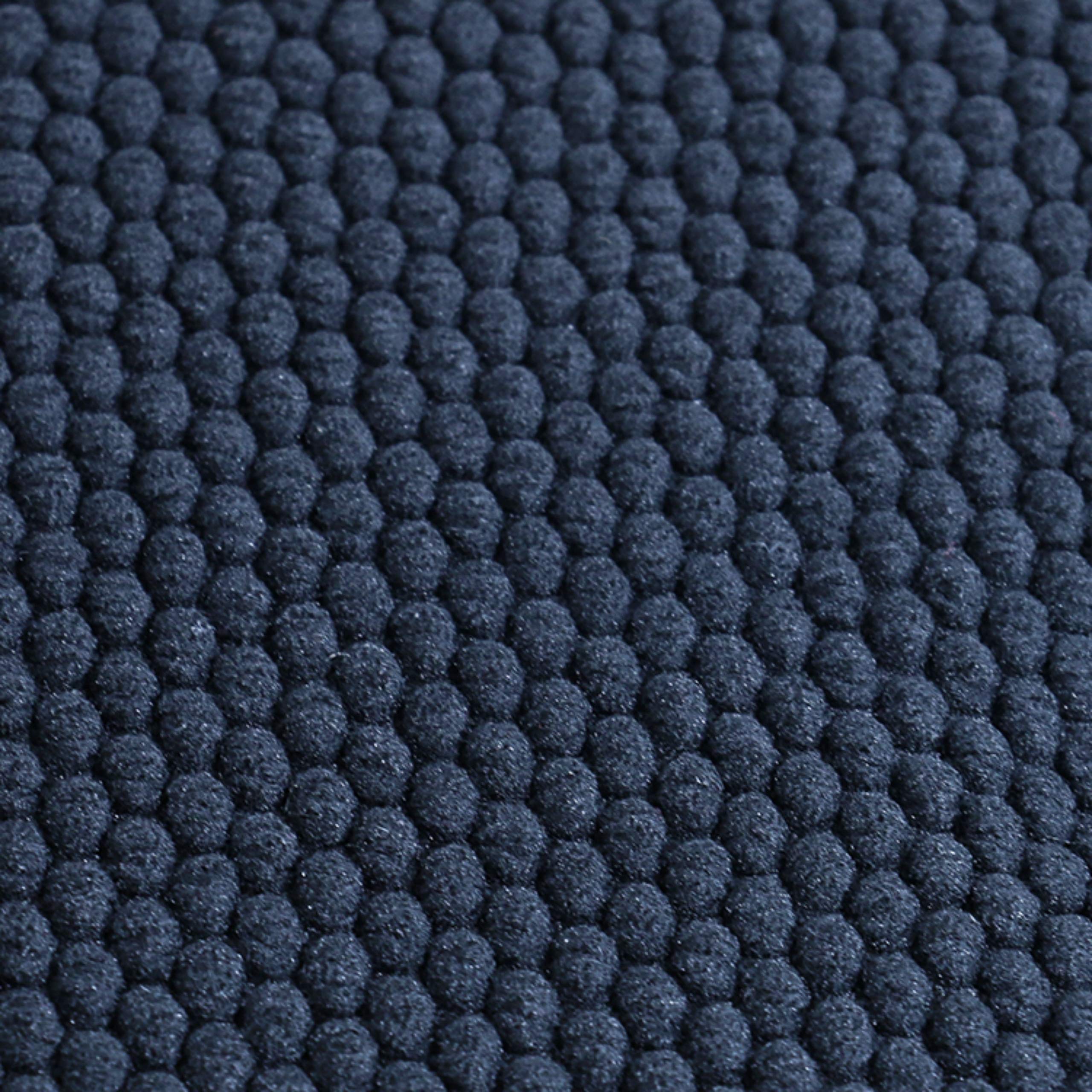 Premium Memory Foam Chair Cushions - 16x16 Inch Thick Comfortable Seat Pads with Honeycomb Design & Non-Slip Rubber Back - Set of 6 Black Kitchen Chair Covers for Dining Room, Office, and Patio Furniture