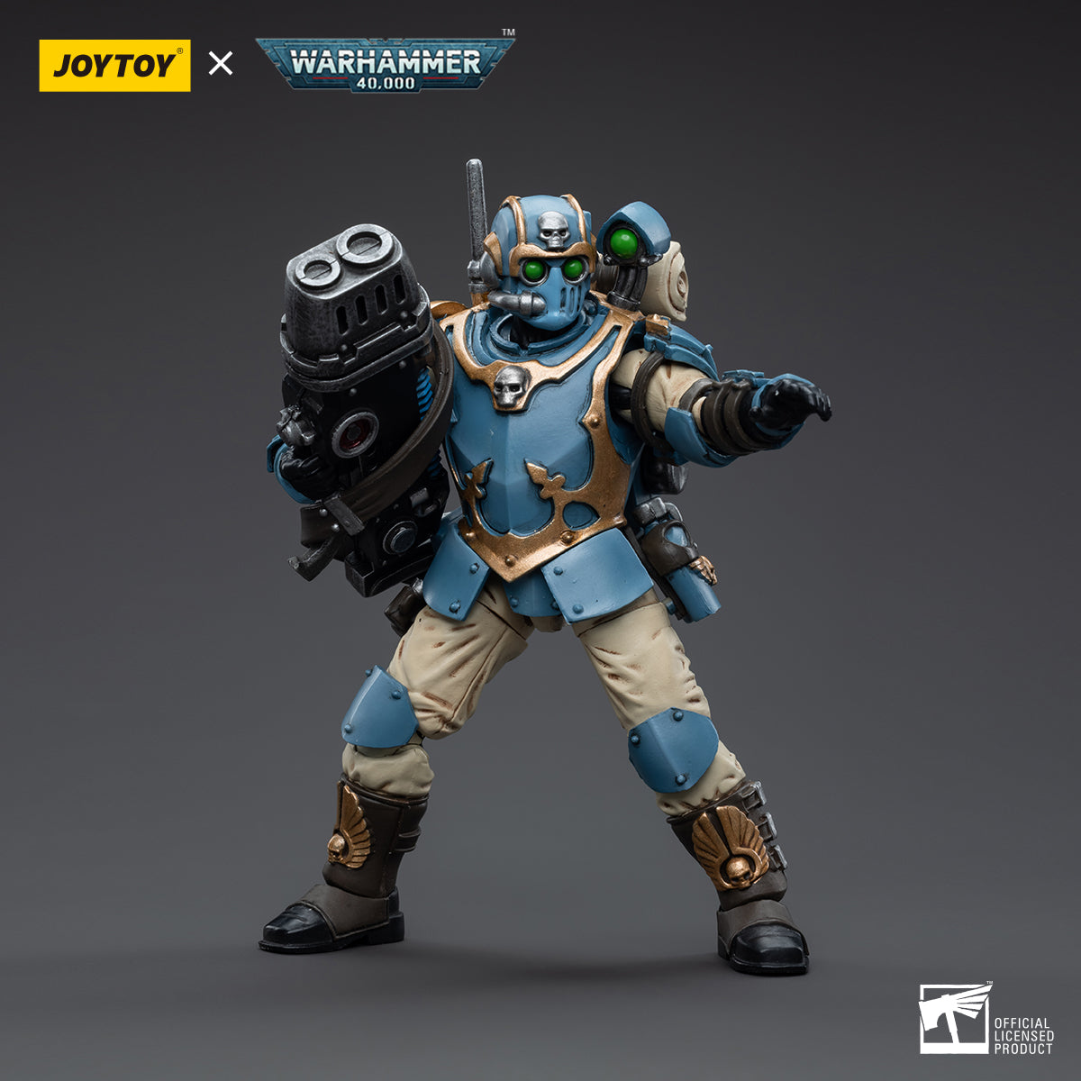 1/18 JOYTOY 3.75-inch Astra Militarum Tempestus Scions 55th Kappic Eagles Action Figure Set (5pcs) - Perfect for Warhammer 40K Collectors, Tabletop Gaming & Display