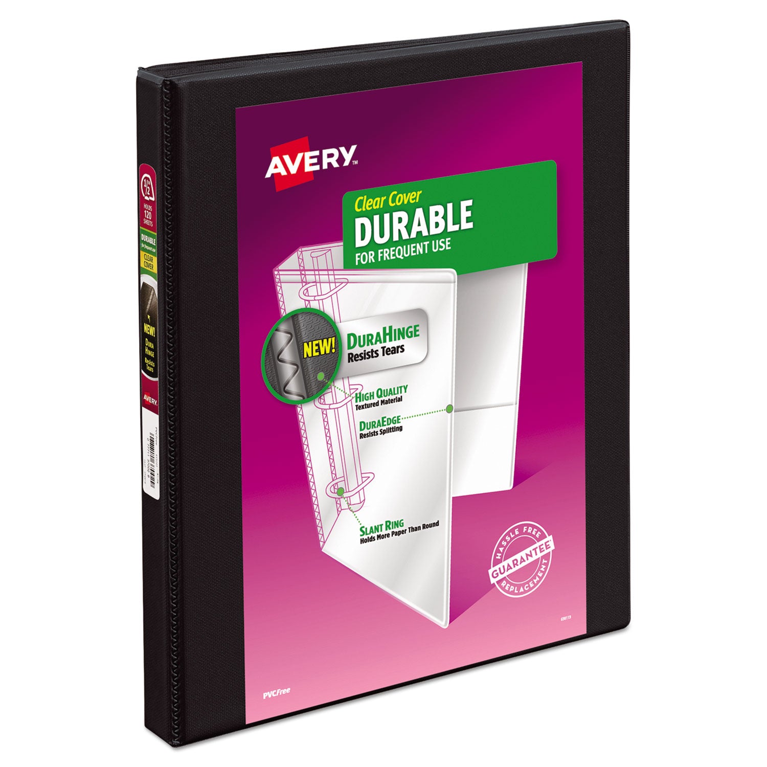 Avery® Durable 3-Ring Binder with Durahinge™ Technology, 0.5