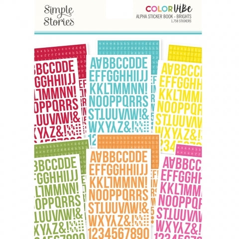 Brights Alpha Sticker Book - Fun & Educational Alphabet Stickers for Kids - Perfect for Learning, Scrapbooking & DIY Crafts