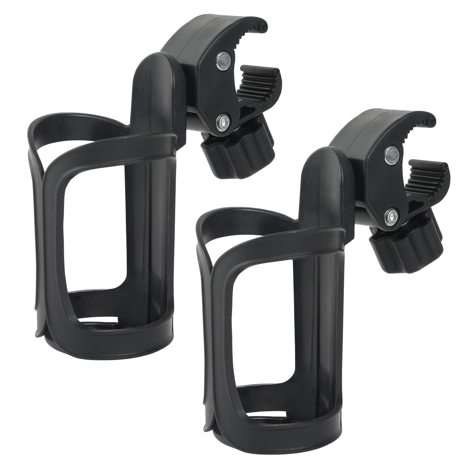 Universal Stroller Cup Holder (2-Pack) - Insulated Drink Holder for Baby Strollers, Bikes, Wheelchairs & Walkers - Perfect for Coffee, Water Bottles & Snacks On-the-Go