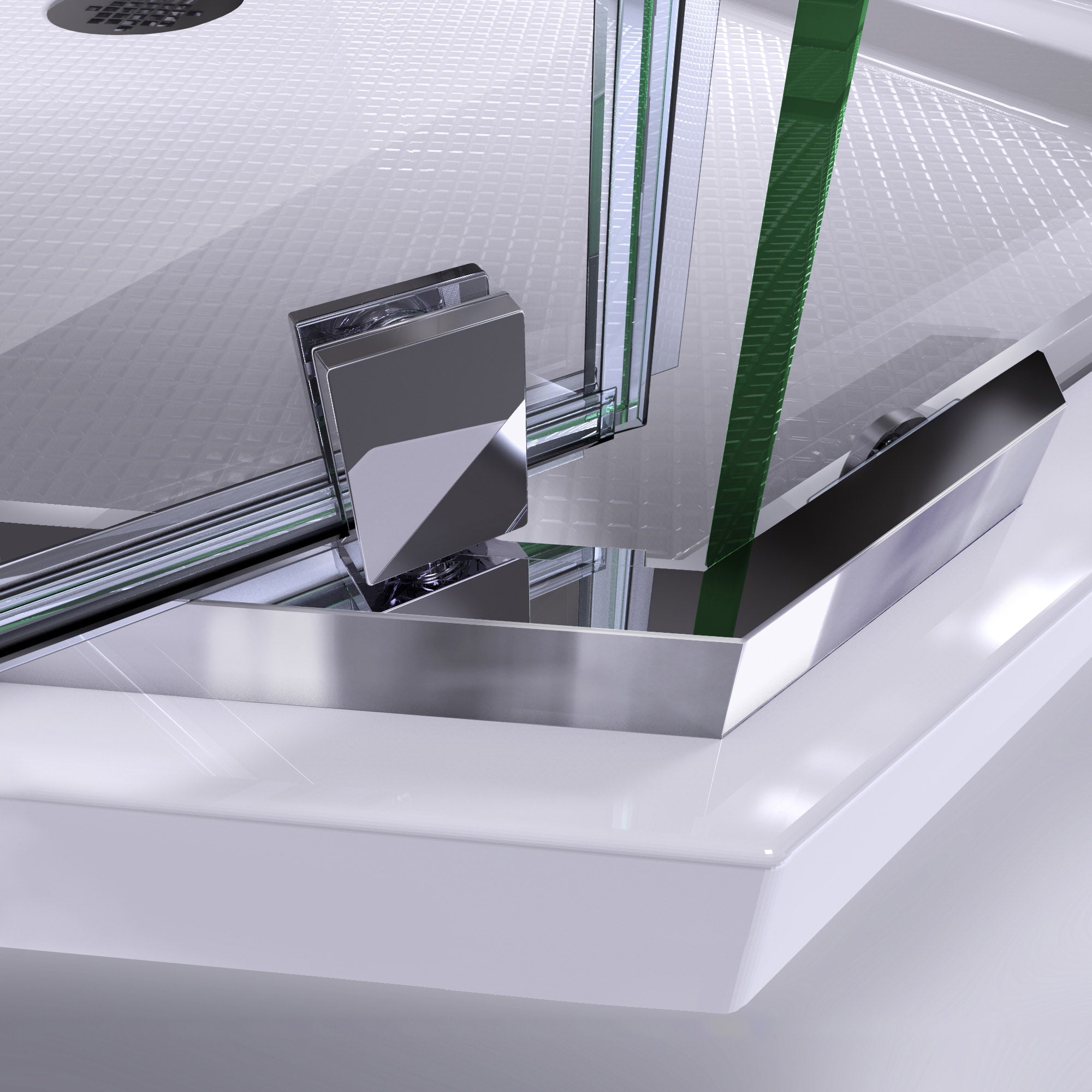 DreamLine Prism 38x38x74.75 Inch Frameless Pivot Shower Enclosure with SlimLine Base Kit - Modern Bathroom Upgrade for Small Spaces, Spa-Like Shower Experience