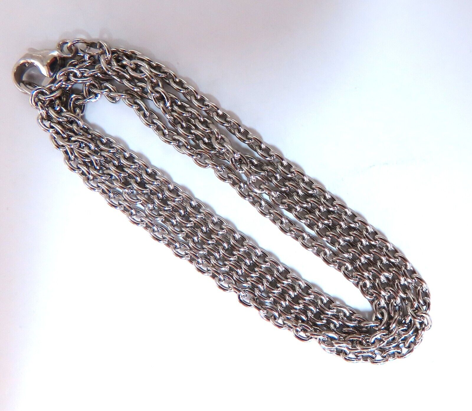 24 Inch 2.7mm Platinum Cable Link Chain for Men & Women - Durable Fashion Necklace for Daily Wear, Layering & Special Occasions