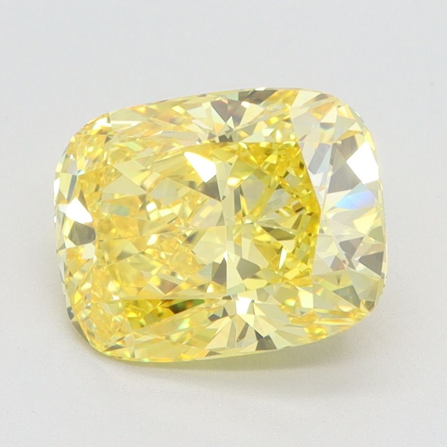 2.56 Carat Cushion Cut Fancy Yellow Diamond Ring - Elegant Engagement Jewelry for Women | Perfect for Proposals, Anniversaries & Special Occasions