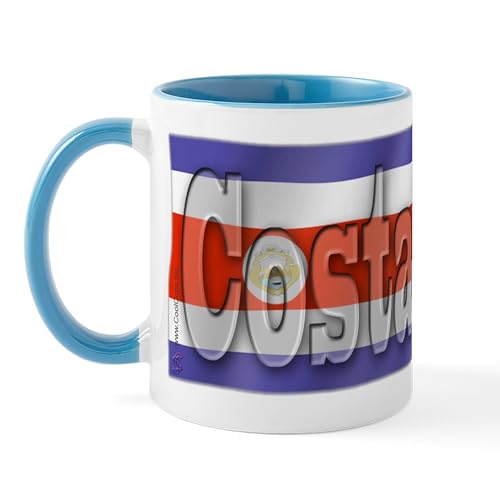 White/Blue Inside - Soccer Flag Costa Rica Mug