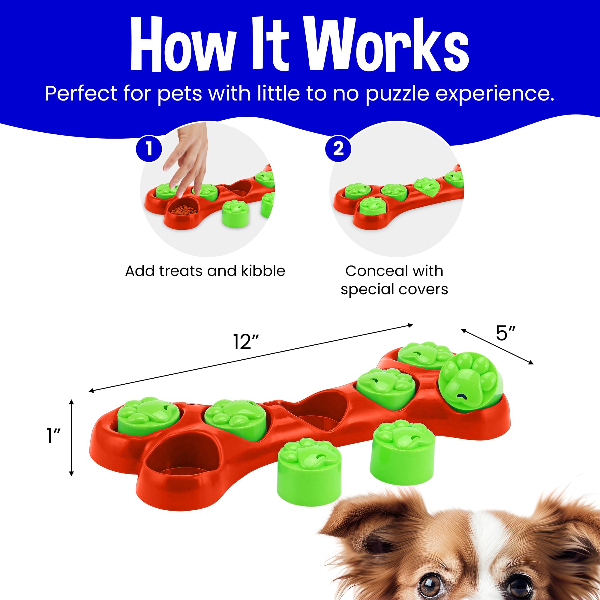 Interactive Slow Feeder Dog Bowl - Puzzle Toy for Mental Stimulation & Mealtime Fun | Lick Mat for Large Breed Dogs | Durable Pet Supplies (Red) | Perfect for Boredom Relief & Training Sessions