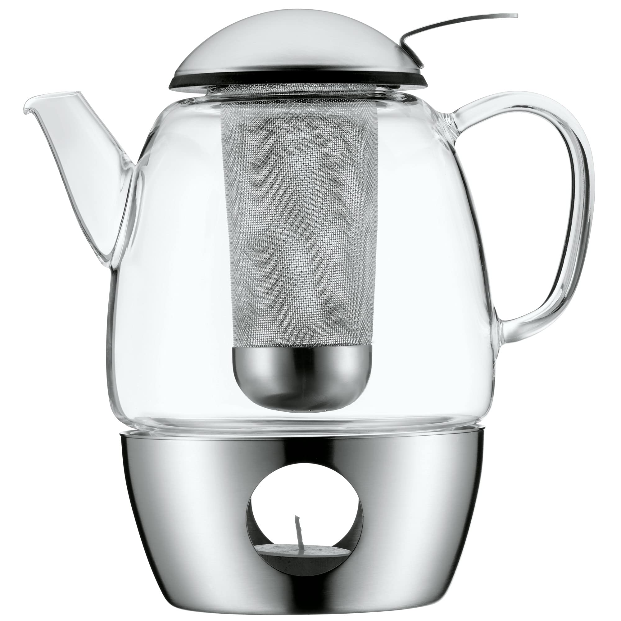 WMF SmarTea 631096030 Stainless Steel Teapot Set with Infuser - 34oz, Perfect for Loose Leaf Tea, Iced Tea & Herbal Brewing - Ideal for Home, Office & Tea Parties