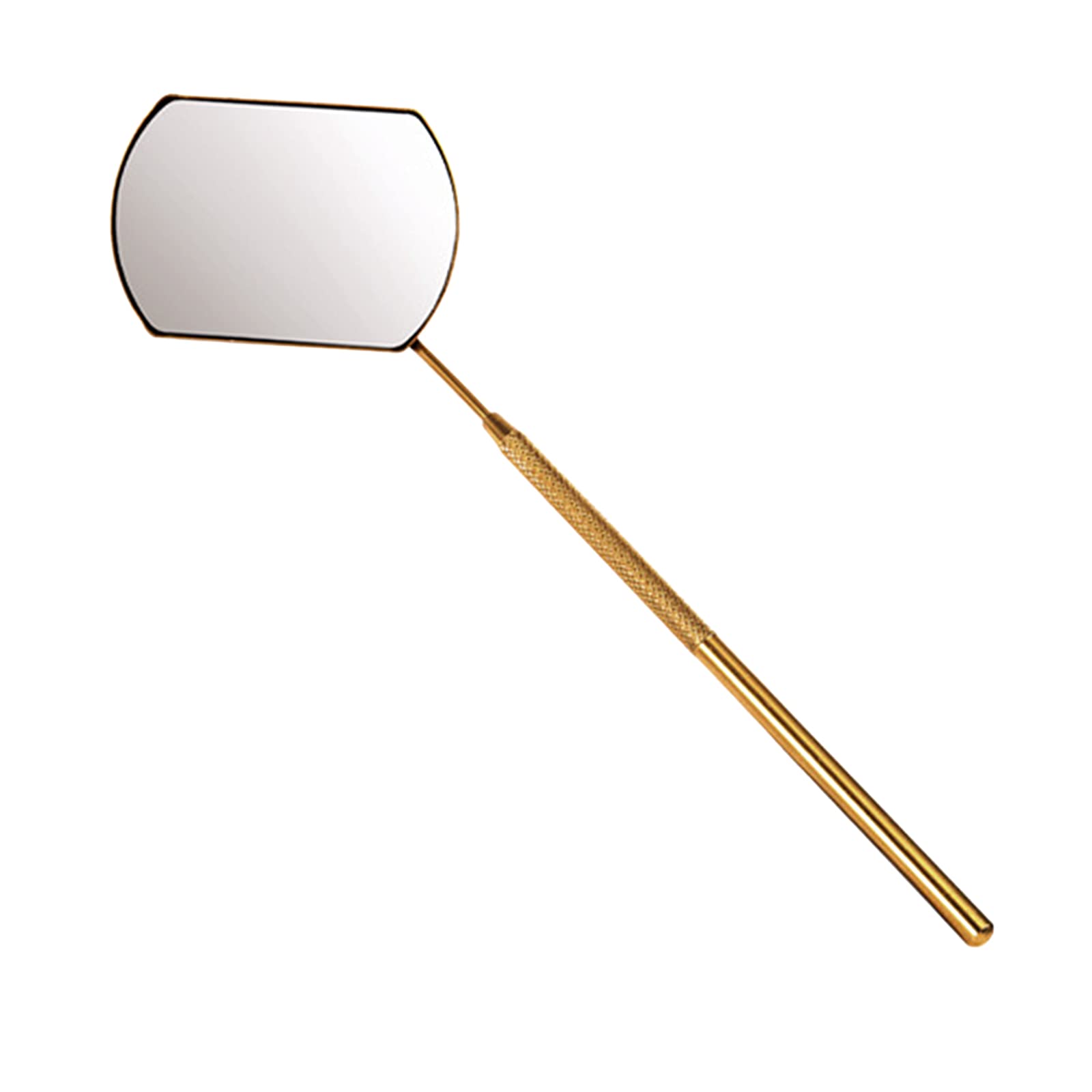 Professional Stainless Steel Mirror for Eyelash Extension Application - Golden Finish | Perfect for Lash Artists, Beauty Salons & Home Use