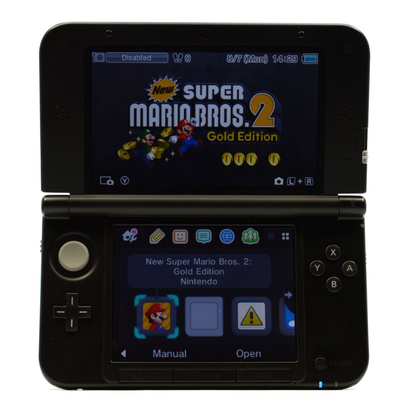 Refurbished Nintendo 3DS XL Limited Edition Super Mario Bros 2 Red Console with NFC Reader - Portable Gaming System for Kids & Adults, Perfect for Travel & Home Entertainment