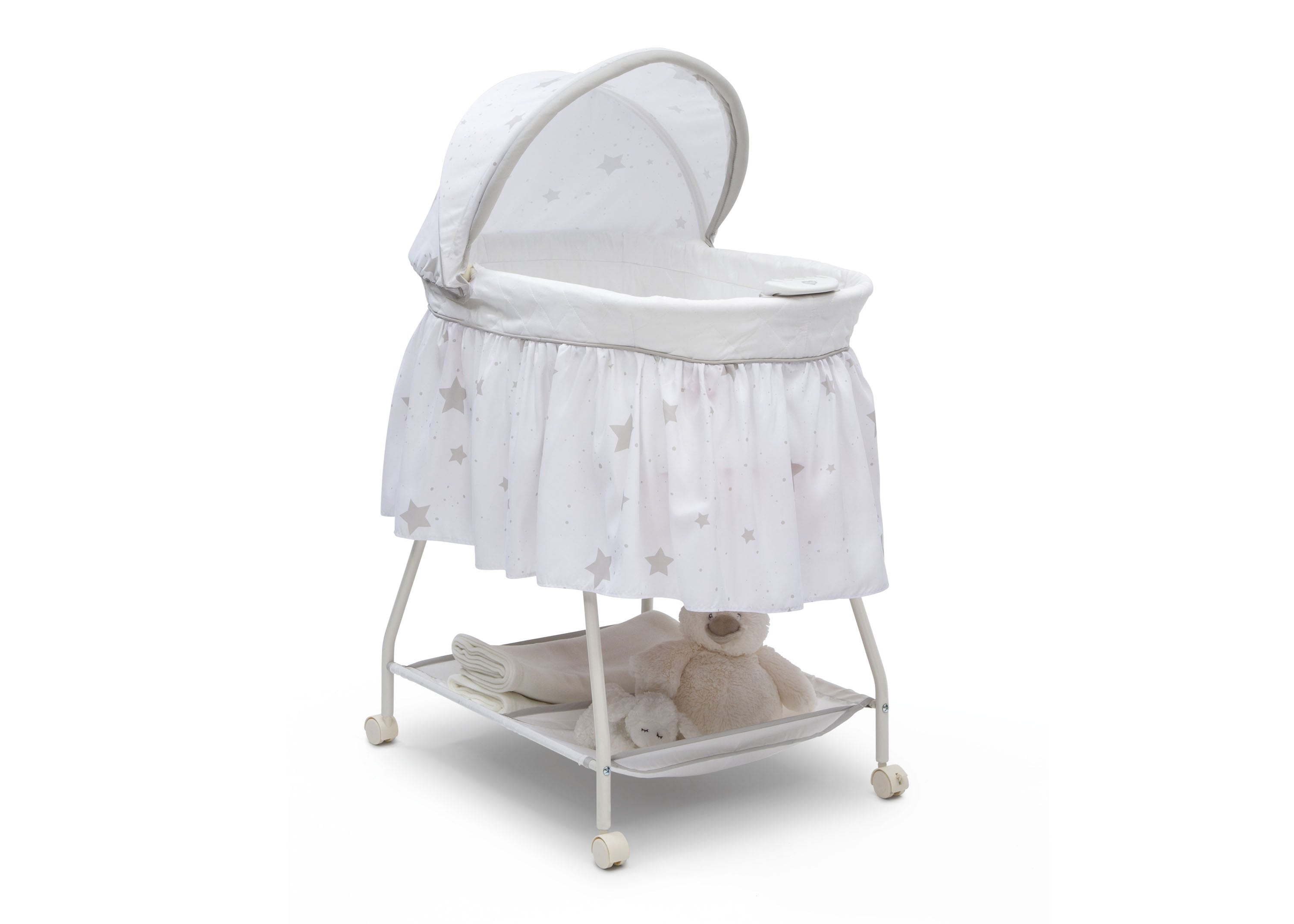 Premium Sweet Beginnings Bassinet for Newborns - Soft & Comfortable Baby Crib with Breathable Mesh - Perfect for Nursery, Bedroom, and Travel Use