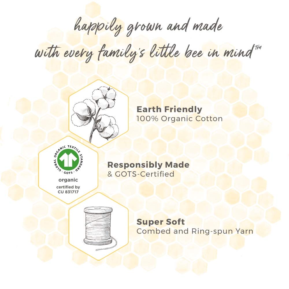 Burt's Bees Baby Unisex Organic Cotton Gift Set - Crib Sheet, Changing Pad Cover & Burp Cloths | 100% Natural Nursery Essentials for Newborns | Perfect Baby Shower Gift & Nursery Decor