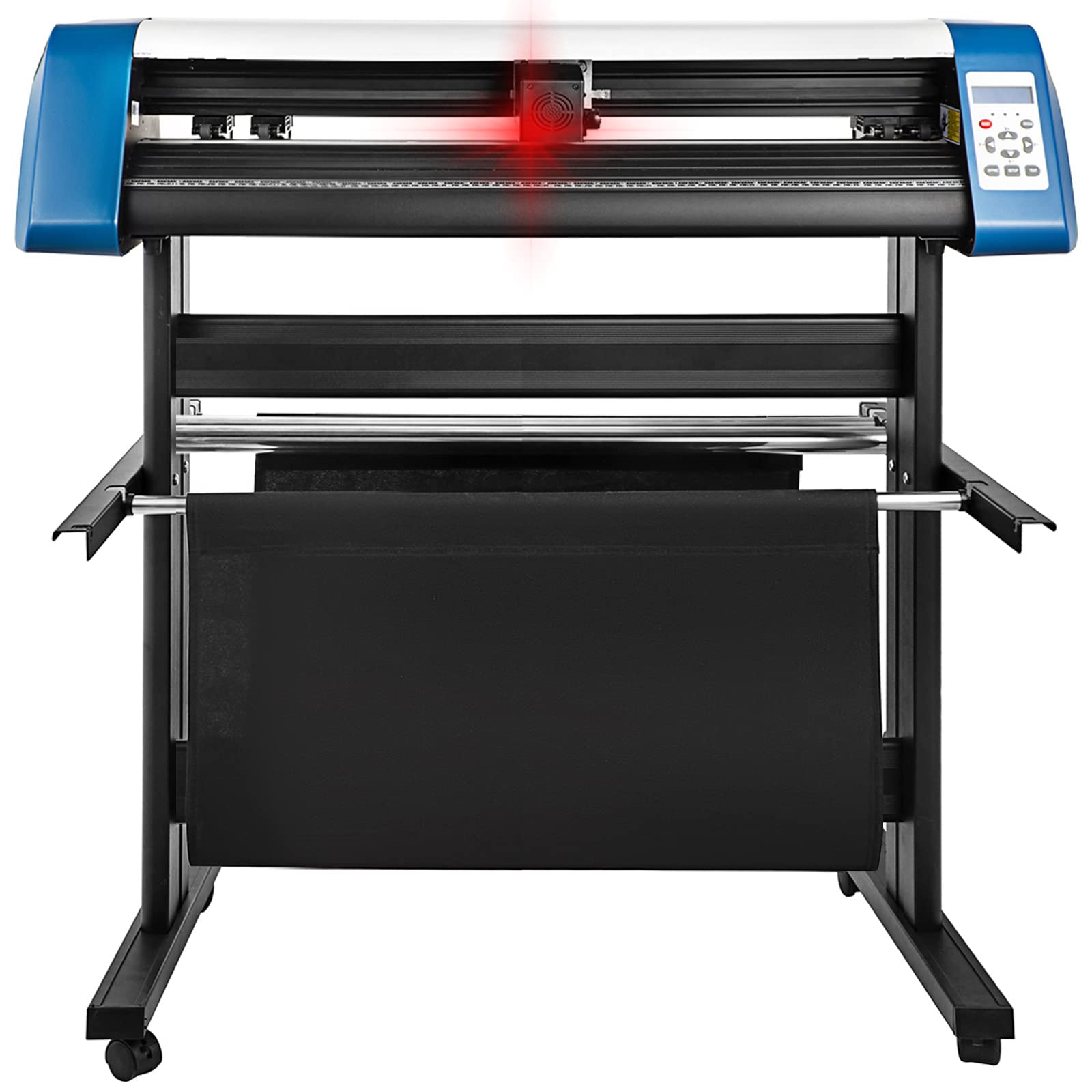 VEVOR 34 Inch Semi-Automatic Vinyl Cutter Machine with Floor Stand - DIY Sign Cutting for Home & Business, Compatible with Signmaster Software (Ideal for T-Shirts, Decals, Banners & Vehicle Wraps)