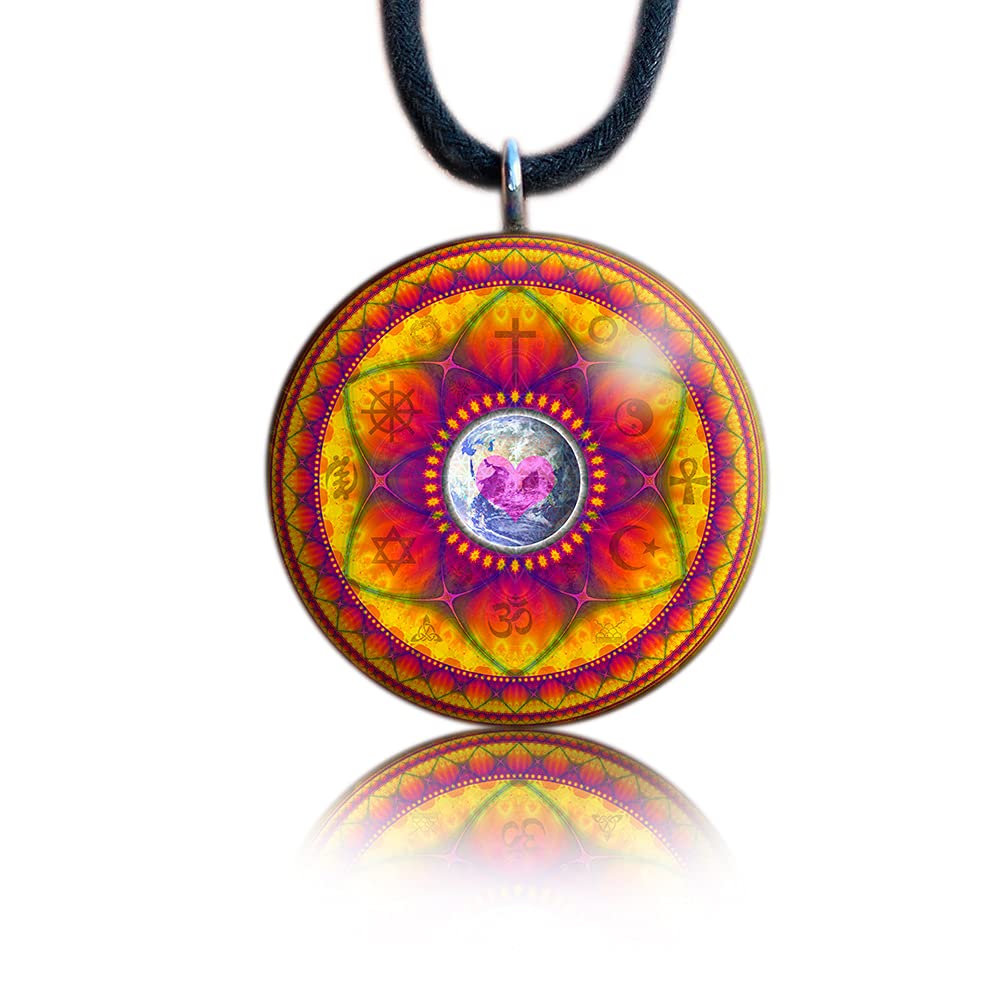 Orgone Energy Pendant Necklace - Natural Healing Orgonite Amulet with Tesla Coil Technology for EMF Protection & Positive Energy - Perfect for Meditation, Spiritual Balance & Daily Wear