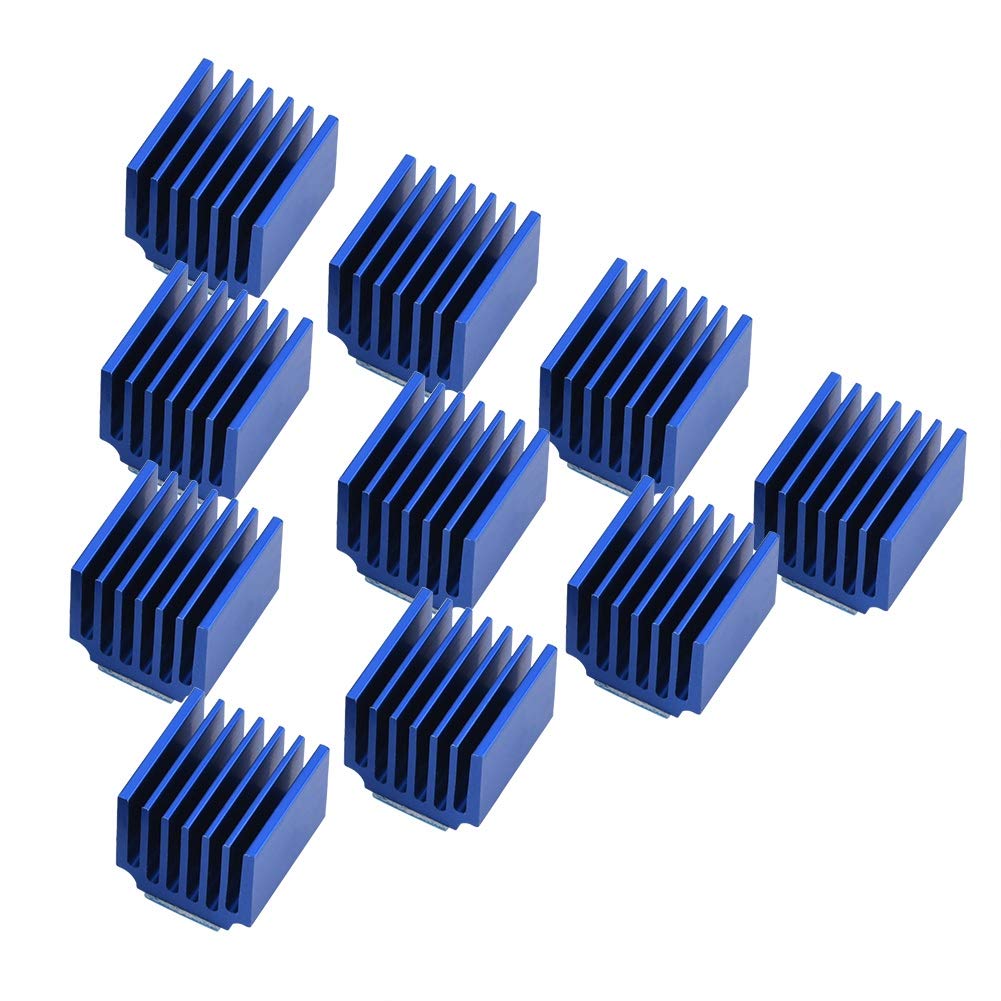 10pcs Aluminum Stepper Motor Heat Sink - High Efficiency Cooling Radiator for 3D Printer Driver | Fast Heat Dissipation | Perfect for DIY Electronics & CNC Machine Projects