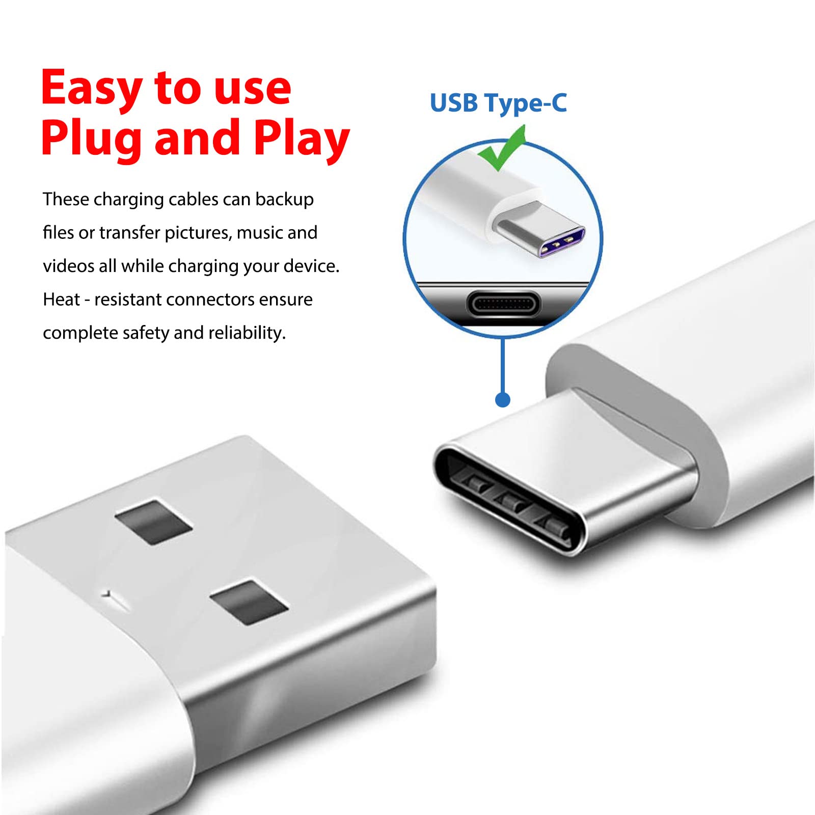 5V 2A 6FT Fast Wall Charger Adapter with USB-A to USB-C Cable - Compatible with AirPods 4th Gen, AirPods Max 2024, AirPods Pro 2 (2023), iPad 10th Gen & iPhone 16/15 - Perfect for Home, Office & Carplay Charging